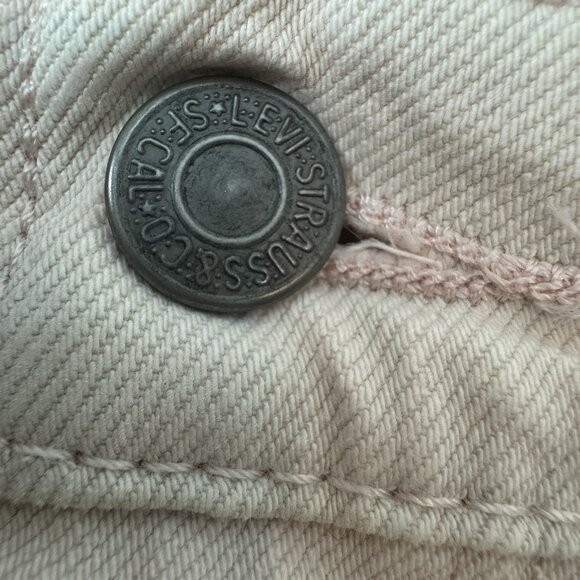 Levis 569 Shorts Mens Size 40 Pink Tie Dye Denim Jean Loose Straight 12” Inseam - Picture 12 of 12